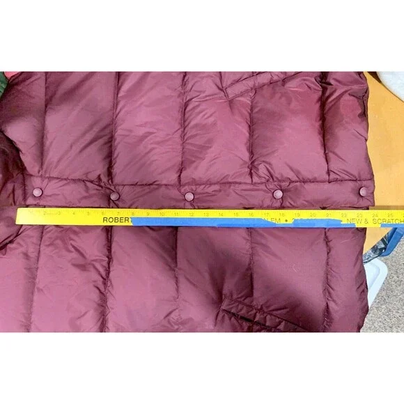 Cabela’s Puffer Vest Mens XL Maroon Premier Northern Goose Down Filled New